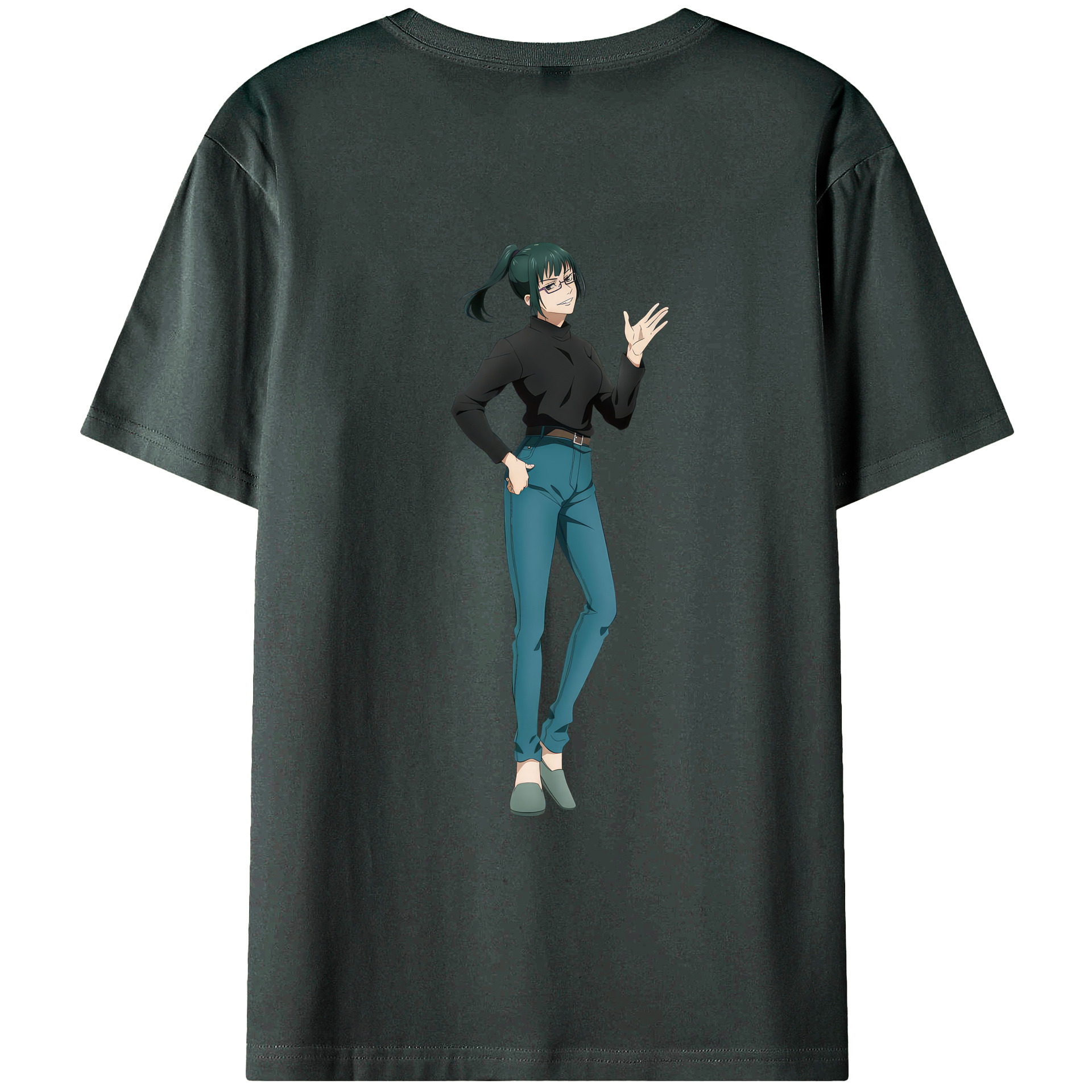 （画像用） 呪術廻戦 Jujutsu Kaisen 綿100％ メンズ半袖Tシャツ（バックプリント） 通気性